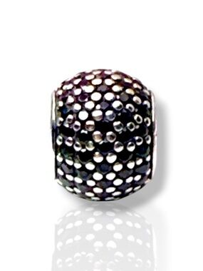 Pandora Retired Black Pavé Lights Charm 791057NCK 925 ALE